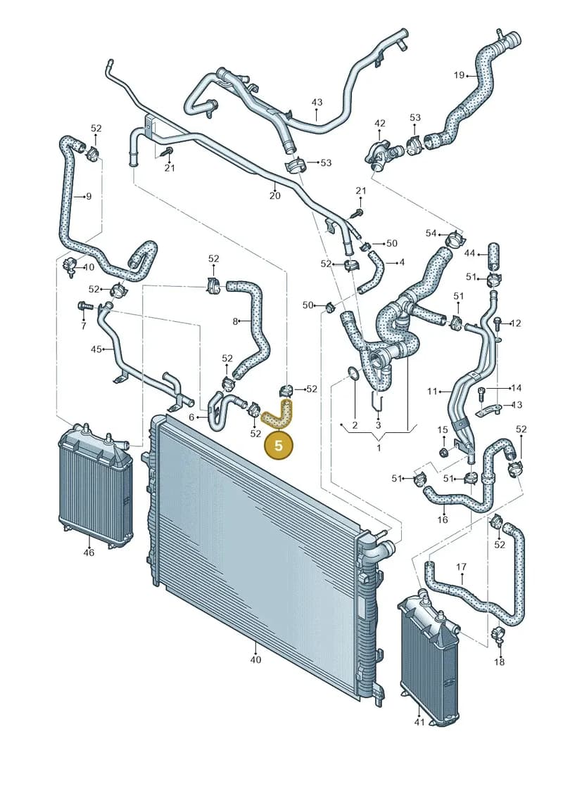 1J0121051L — Audi RS Q3 Sportback (2019-2024) diagram 858121330, position 5