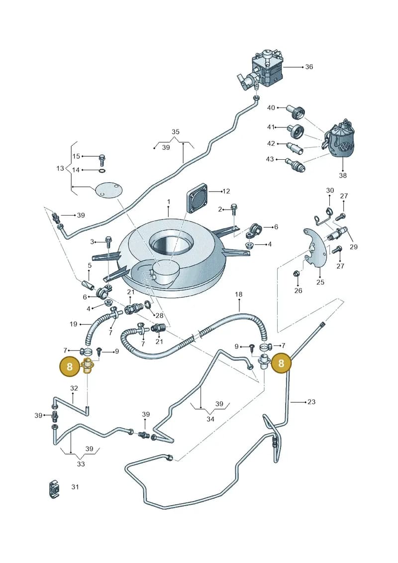 1J0201254A — SEAT Altea XL (2013-) diagram 703201090, position 8