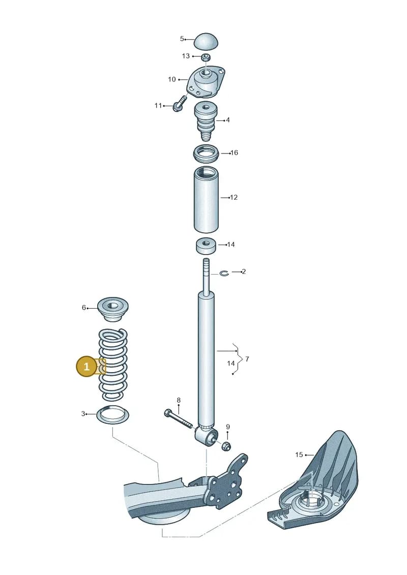 1J0511115CF — Skoda Rapid (2012-2022) diagram 672511000, position 1