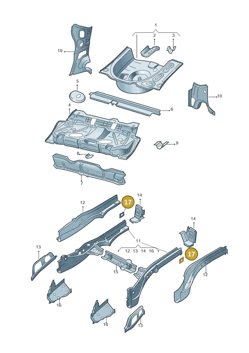 1J0813127 — Skoda Roomster (2010-2015) diagram 481803200, position 17