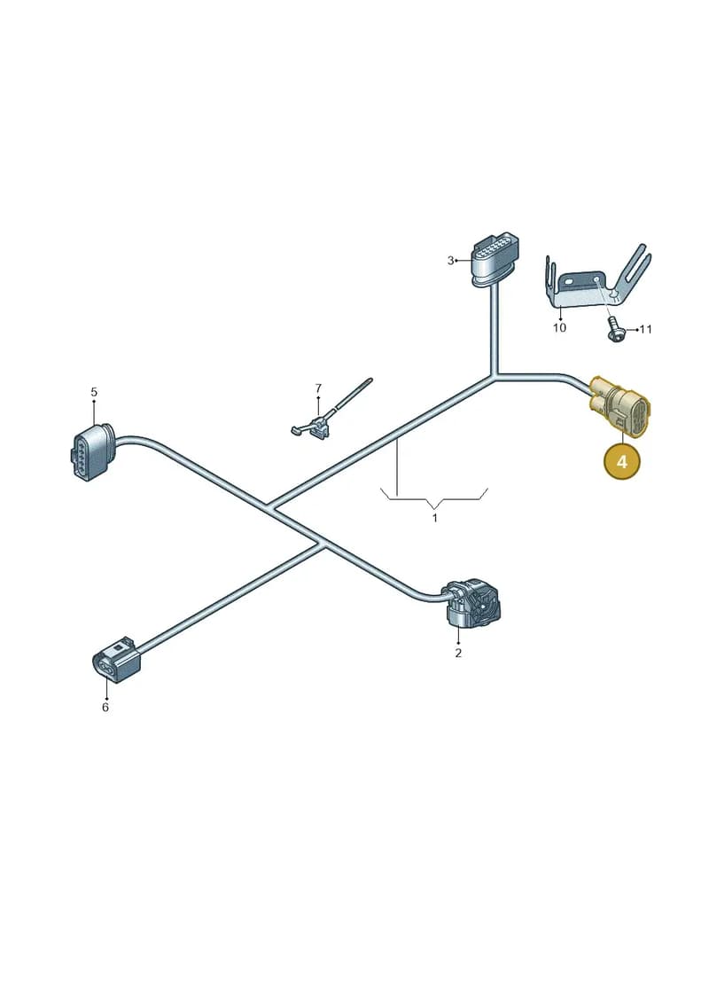 1J0906444A — Audi A6 (2018-2025) diagram 435971600, position 4