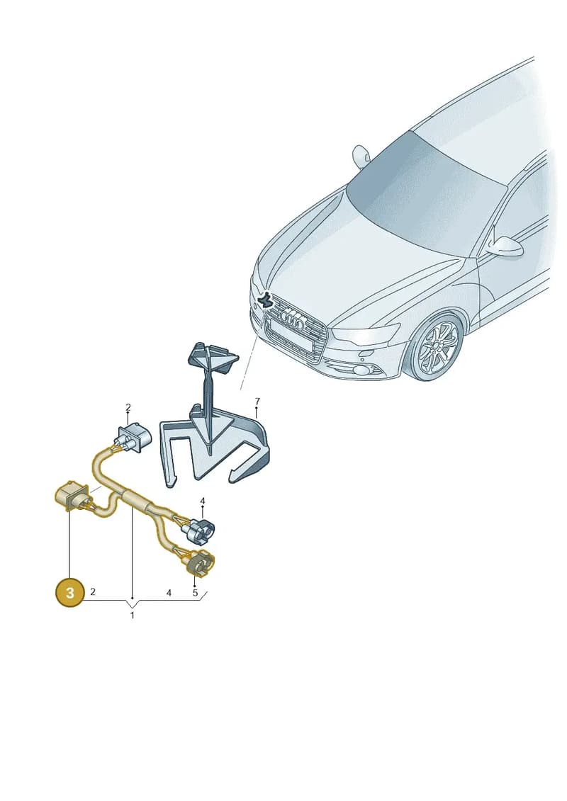 1J0906444A — Audi RS6 Avant (2013-2018) diagram 758972650, position 3