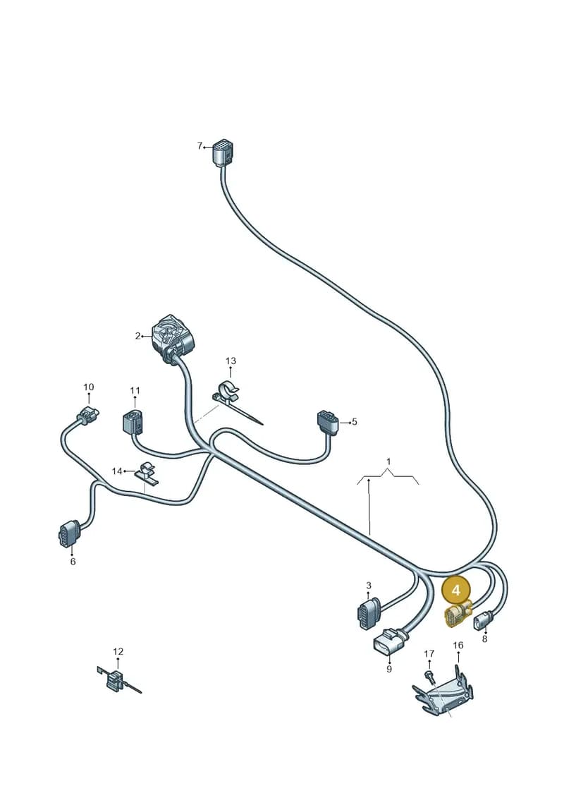1J0906444A — Audi A6 (2018-2025) diagram 896971067, position 4