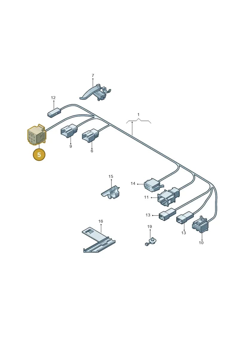 1J0937706 — Volkswagen TOURAN (SVW)       "CN"04> (2004-) diagram 446972260, position 5
