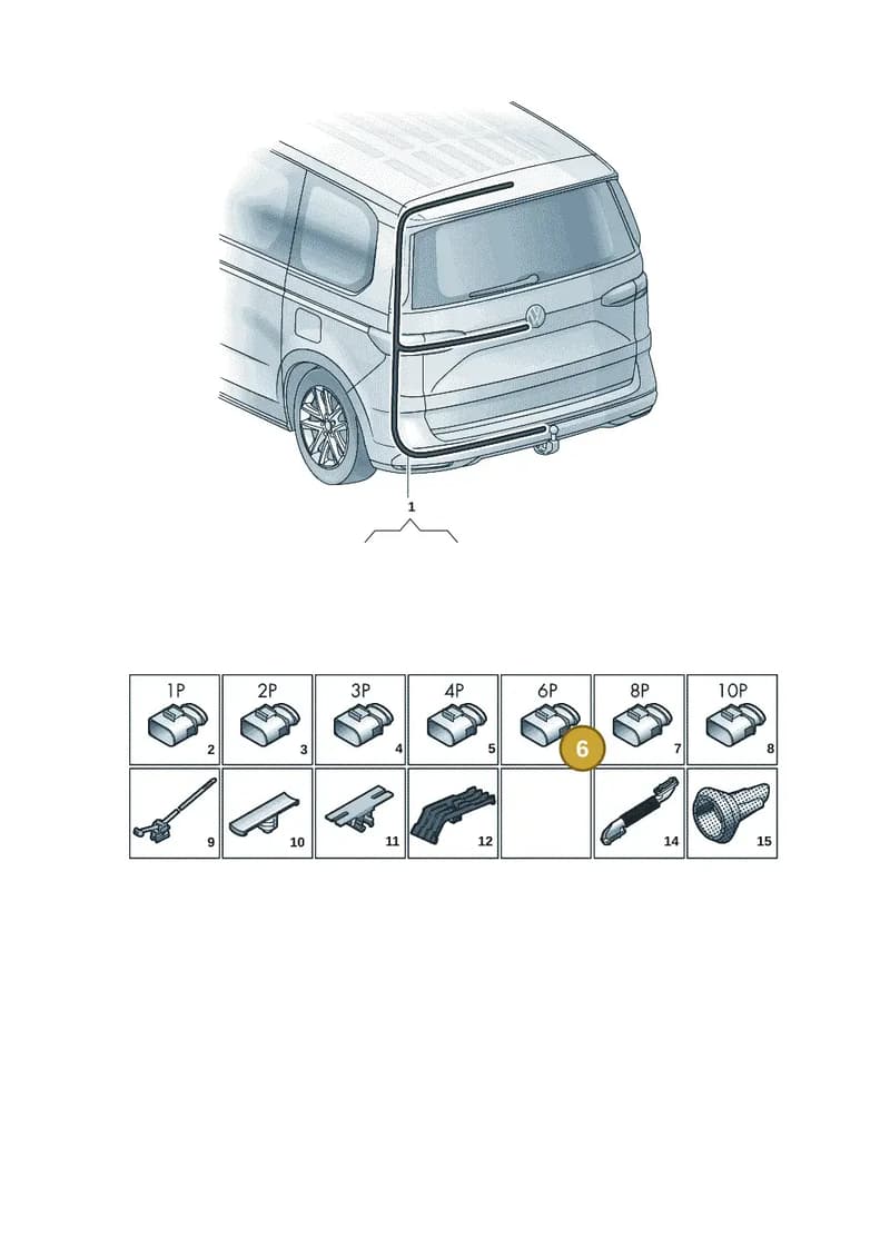 1J0937706 — Volkswagen Multivan (2021-2025) diagram 7t0972810, position 6