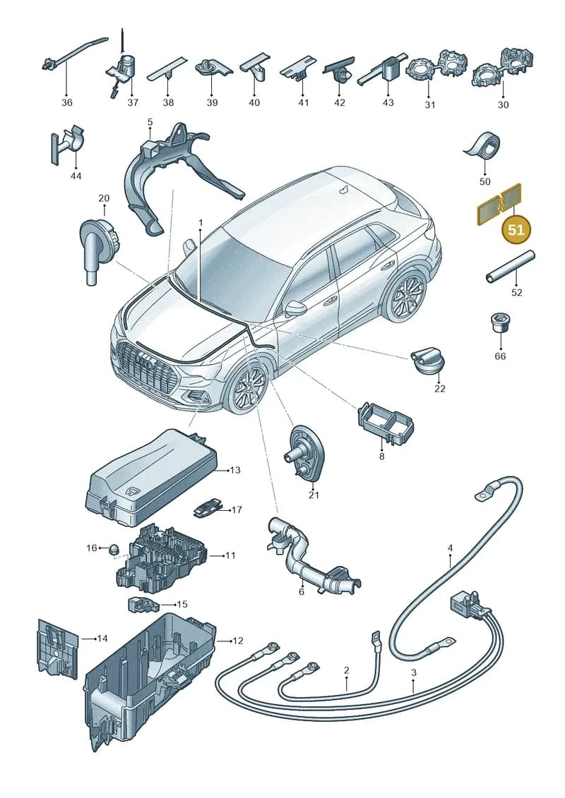 1J0971798B — Audi Q4 Sportback (2021-2025) diagram 89a971850, position 51