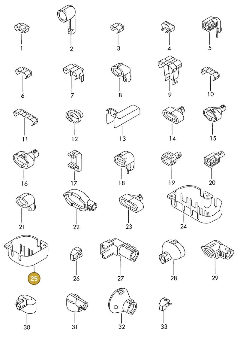 1J0971830P — SEAT 1J0 platform diagram 198973900, position 25