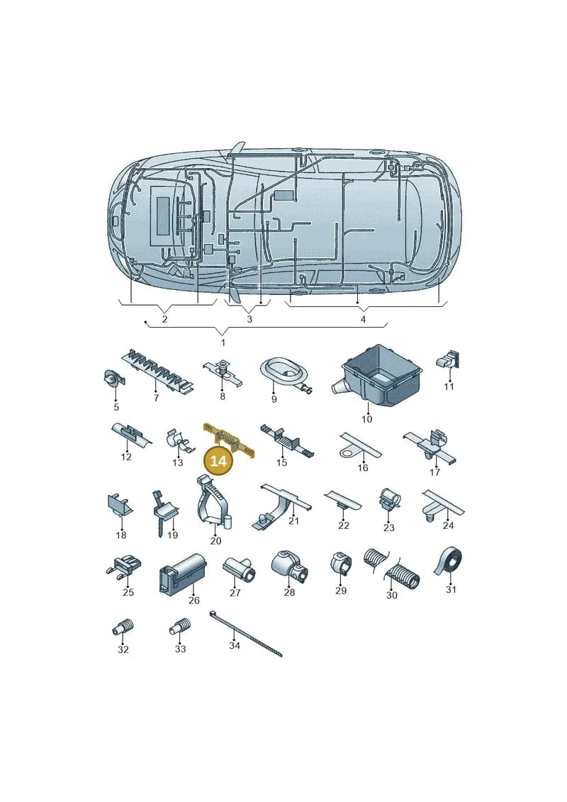1J0971930N — SEAT Altea XL (2013-) diagram 418971810, position 14