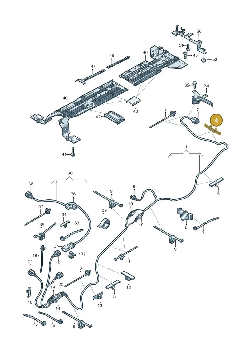 1J0971930N — SEAT CUPRA Tavascan (2023-) diagram 20h970012, position 4