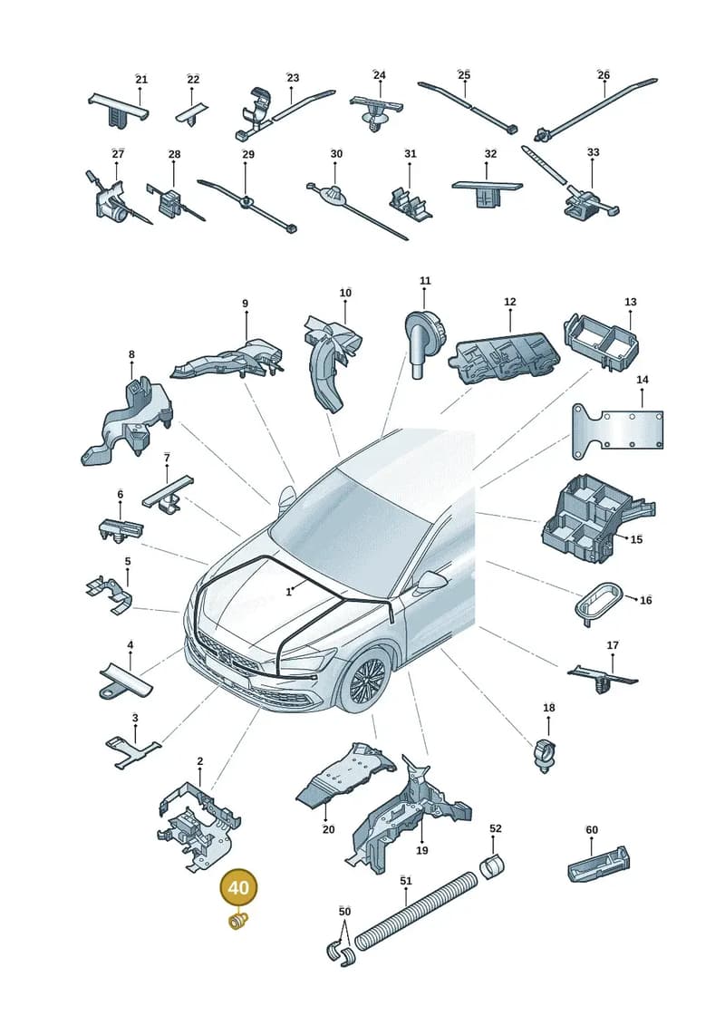 1J0972844 — SEAT CUPRA Formentor (2020-) diagram 5fn971081, position 40