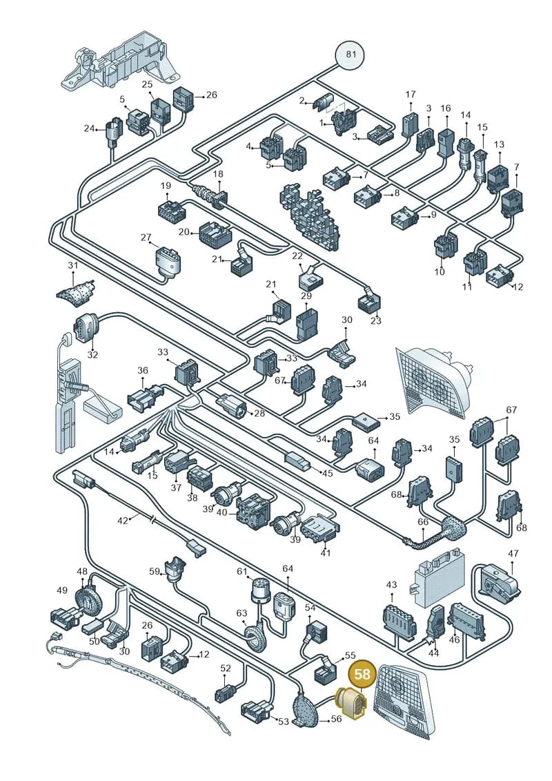 1J0972924 — SEAT Exeo ST Reference (2008-2011) diagram 454971810, position 58