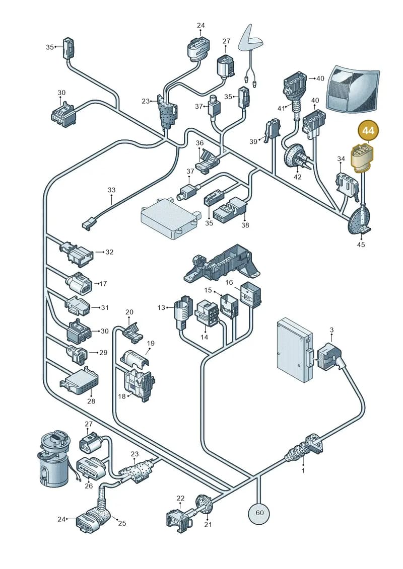 1J0972924 — SEAT Exeo ST Reference (2008-2011) diagram 454971830, position 44
