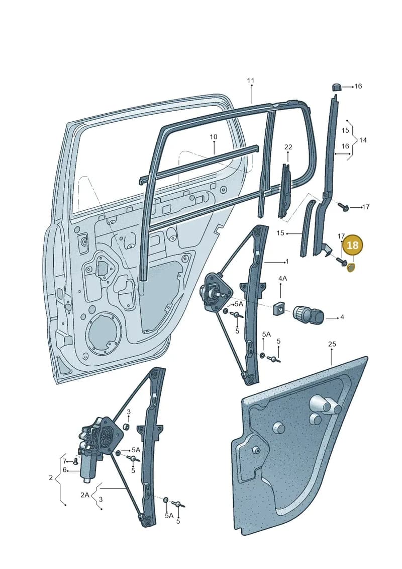 1J48394179B9 — Volkswagen FOX                    04> (2003-) diagram 558839600, position 18