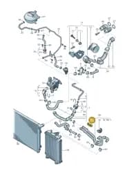 1K0121093BD Volkswagen Hose Bracket