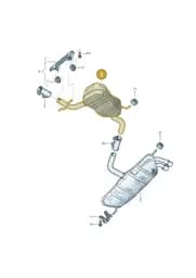1K0253209AH Volkswagen Front Silencer