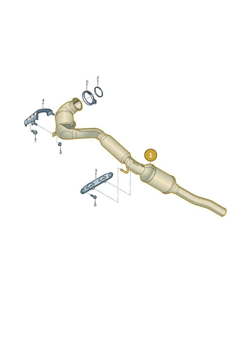 1K0254514H — Volkswagen Beetle (2016-2019) diagram 692253540, position 1