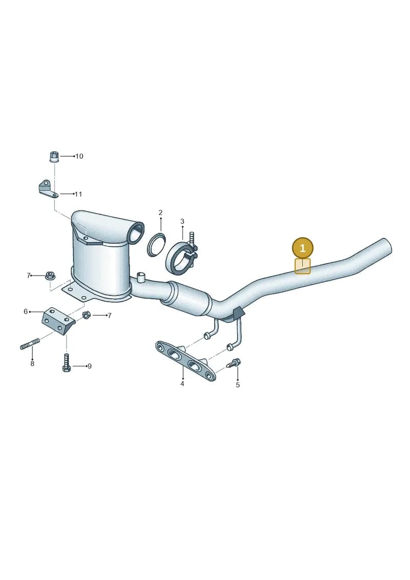 1K0254707X — Volkswagen Caddy (2015-2020) diagram 692253570, position 1