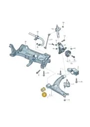 1K0407183L Volkswagen Bonded Rubber Bush