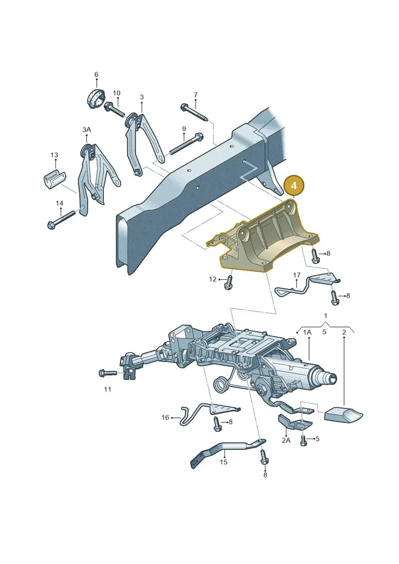 1K0419250L — SEAT ALTEA                  07> (2006-) diagram 412419350, position 4