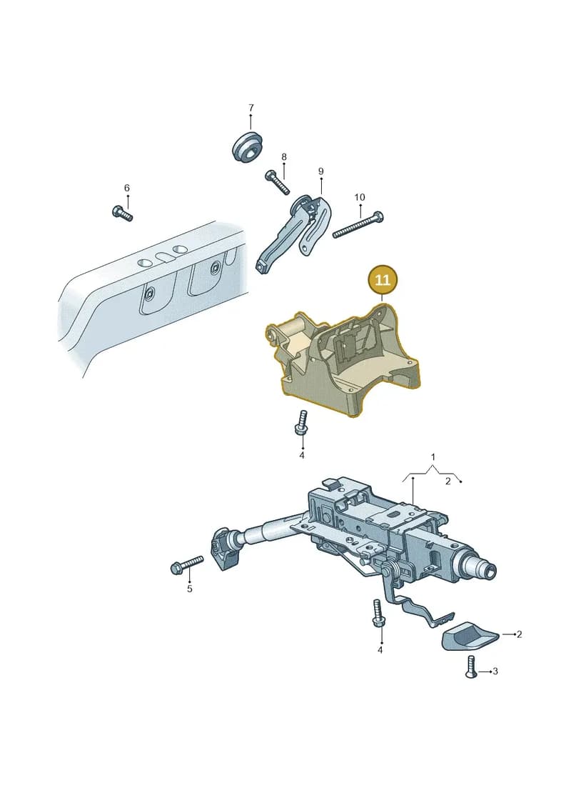 1K0419250L — Volkswagen GOLF PLUS              08> (2007-) diagram 626419300, position 11