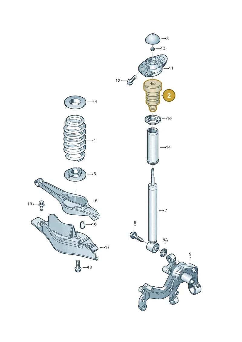 1K0511353S — SEAT Altea XL (2013-) diagram 409511000, position 2