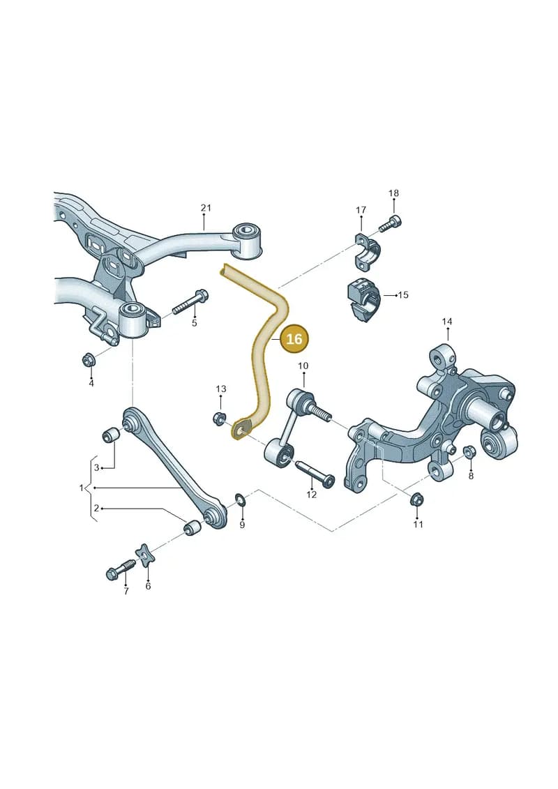 1K0511409BE — SEAT Altea XL (2013-) diagram 460501200, position 16