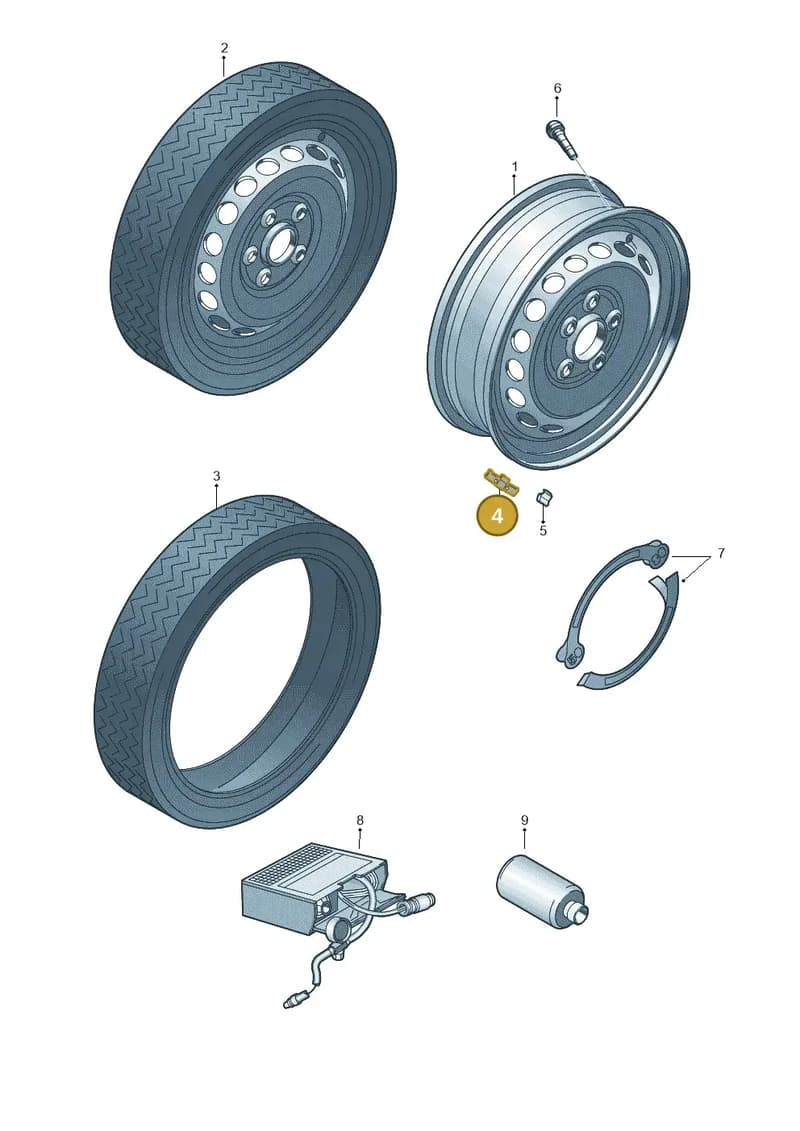 1K0601178B — SEAT Leon (2019-) diagram 719601120, position 4