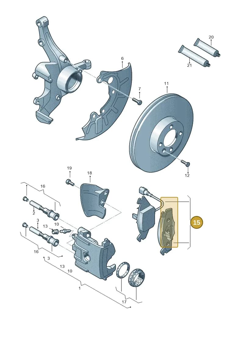 1K0698151N — SEAT Altea XL (2013-) diagram 253615160, position 15