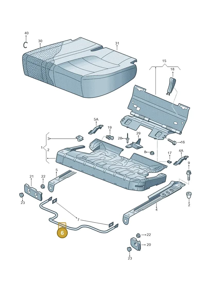 1K0885721B — Volkswagen GOLF PLUS              05> (2005-) diagram 459885300, position 6