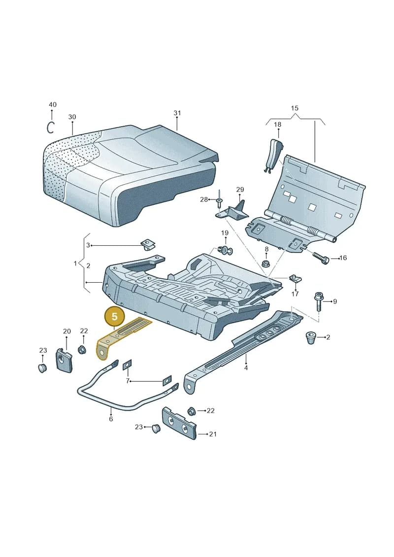1K0885862AA — SEAT Altea XL (2013-) diagram 459885200, position 5