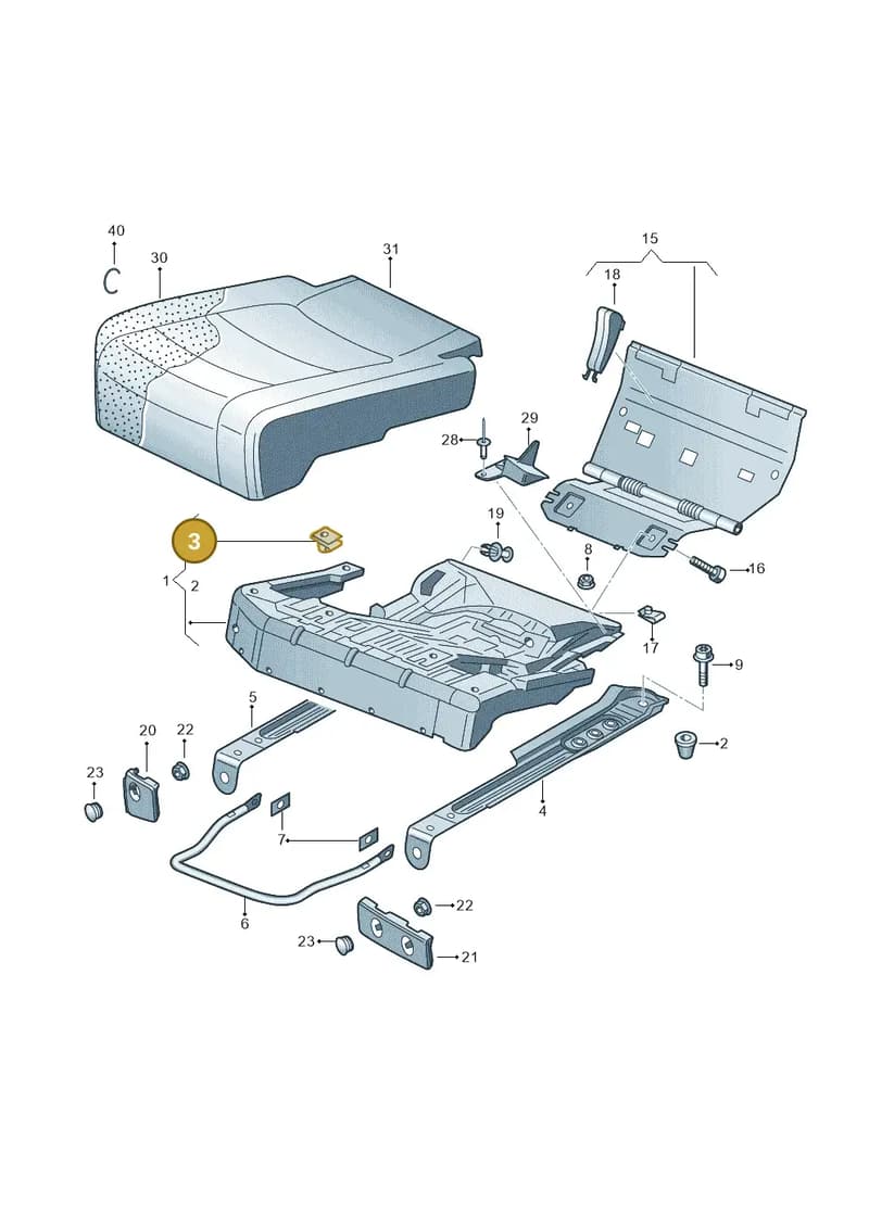 1K0885872B — Volkswagen GOLF PLUS              05> (2005-) diagram 459885200, position 3