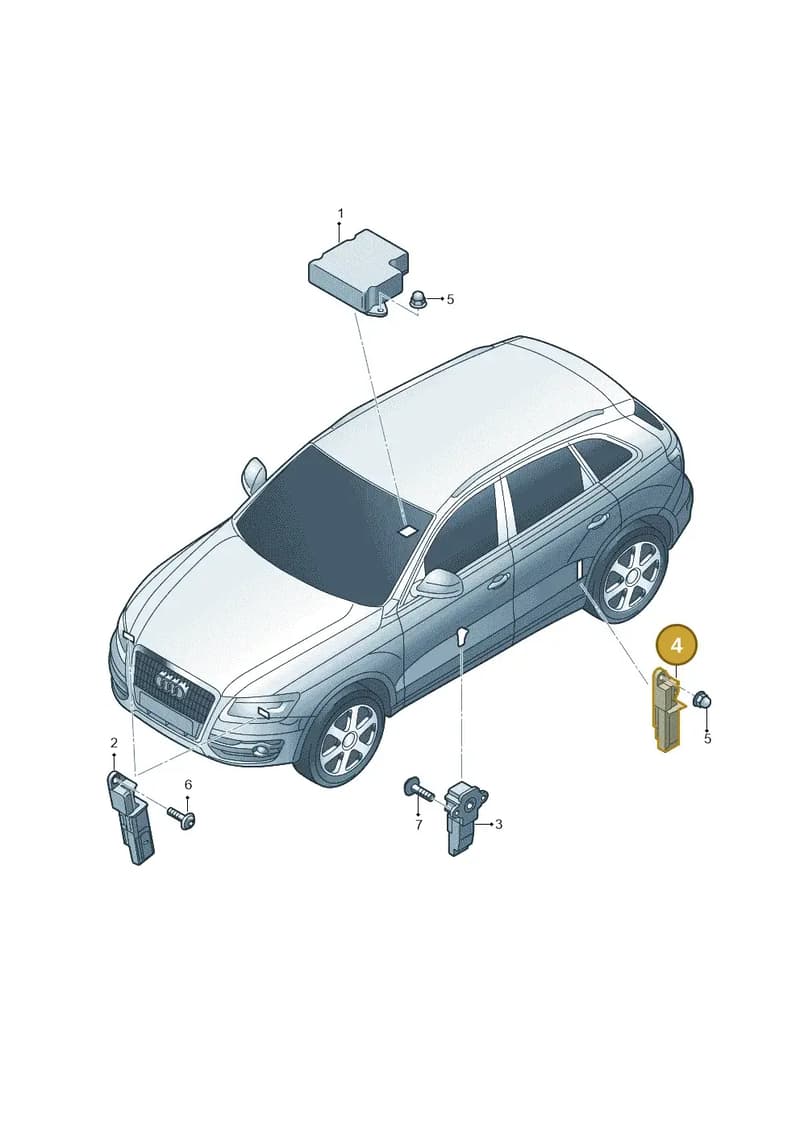 1K0909606C — Audi Q5 qu. 2.0 TDI (2012-2017) diagram 647959300, position 4