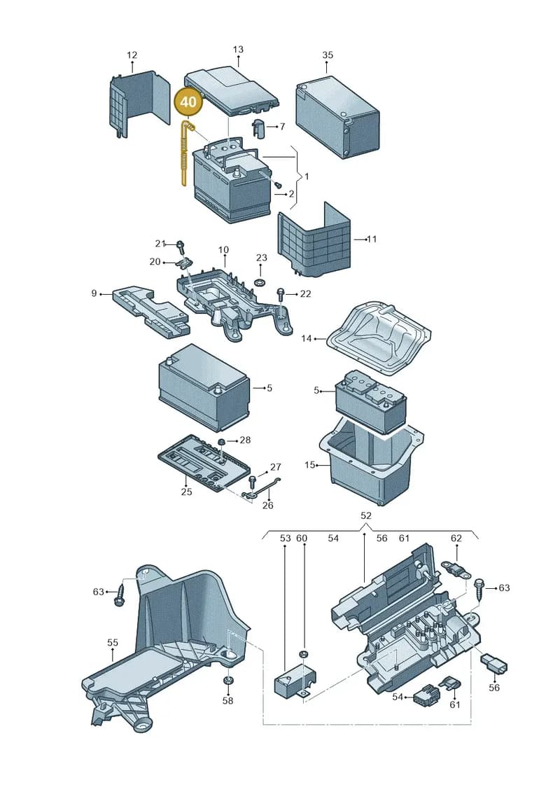 1K0915531 — Skoda OCTAVIA/COMBI/4X4      04> (2004-) diagram 409915000, position 40