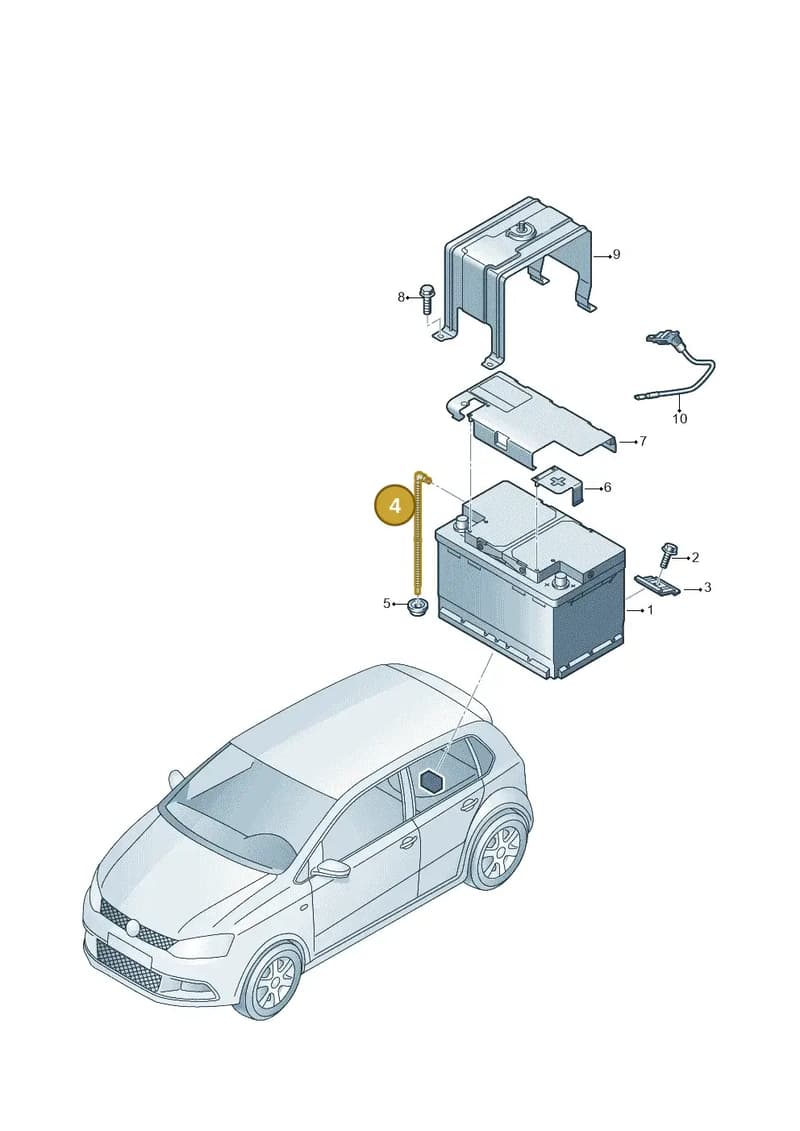 1K0915531 — Skoda Rapid (2012-2022) diagram 740915100, position 4