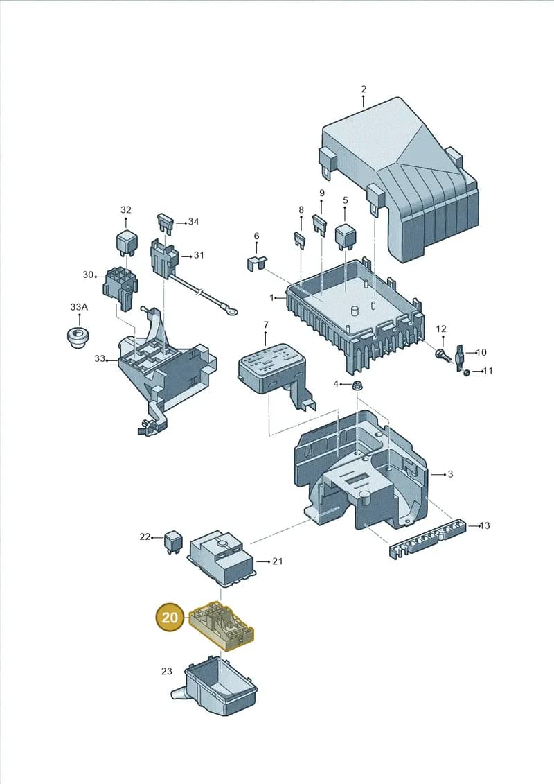 1K0937507C — Volkswagen Sharan Blue Motion (2010-2015) diagram 689937000, position 20