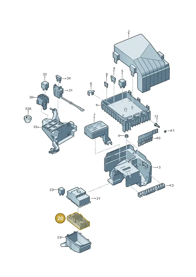 1K0937507C — SEAT Alhambra (2015-2022) diagram 863937000, position 20