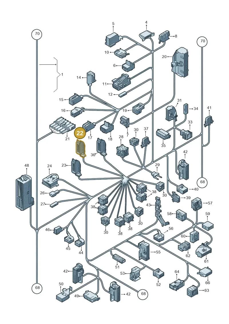1K0937702D — Volkswagen Golf Plus (2011-2014) diagram 650971810, position 22