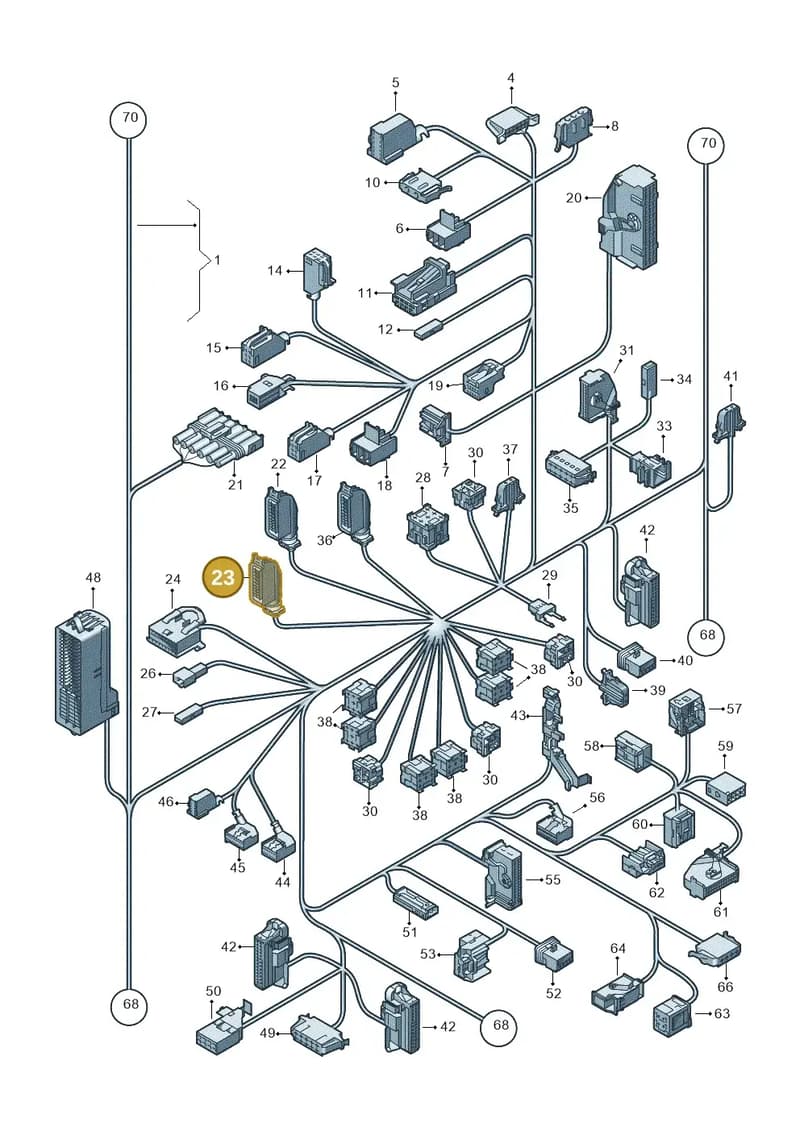 1K0937702F — Volkswagen Golf Plus (2011-2014) diagram 650971810, position 23