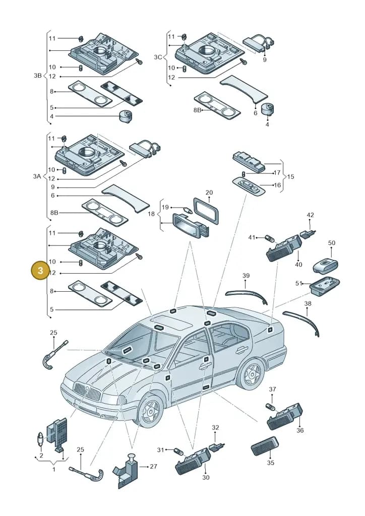 1K0947105AC9B9 — Skoda Octavia (2012-2017) diagram 753947000, position 3
