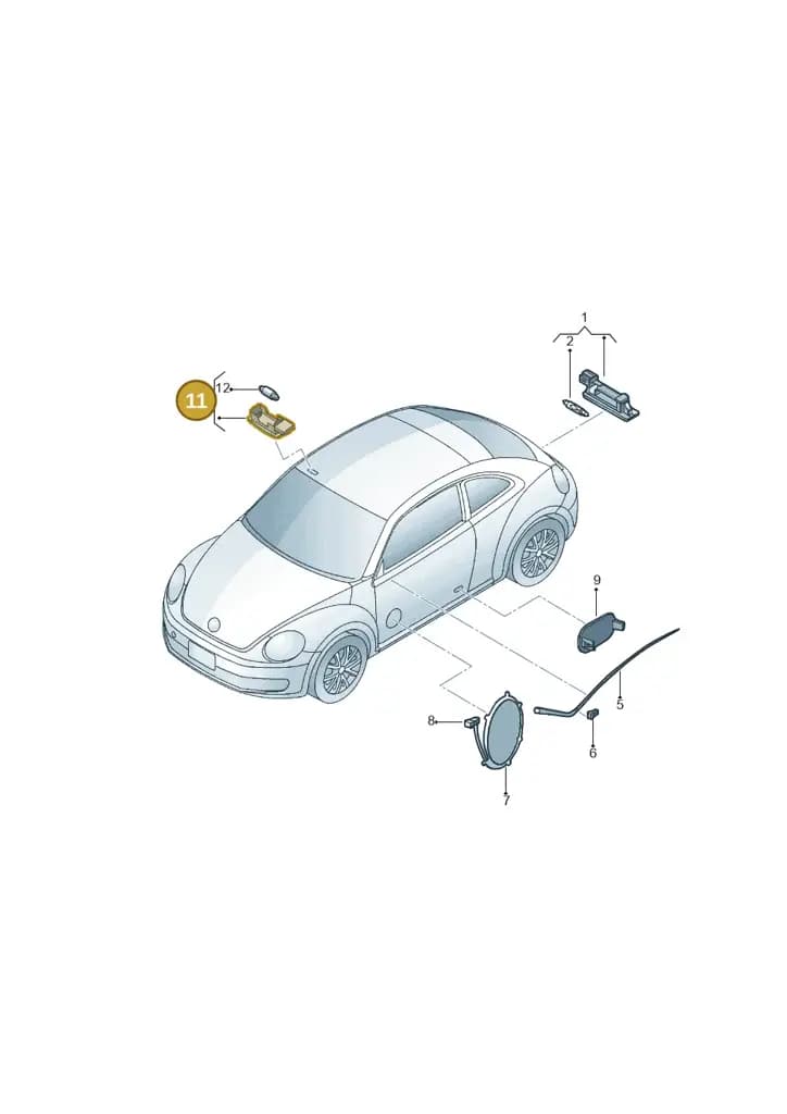1K0947109PX7 — Volkswagen Beetle (2016-2019) diagram 715947100, position 11
