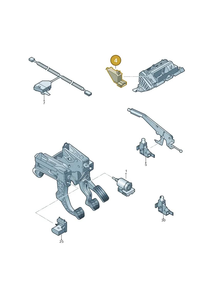 1K0947561 — Volkswagen EOS 2.0 (2008-2010) diagram 482945500, position 4