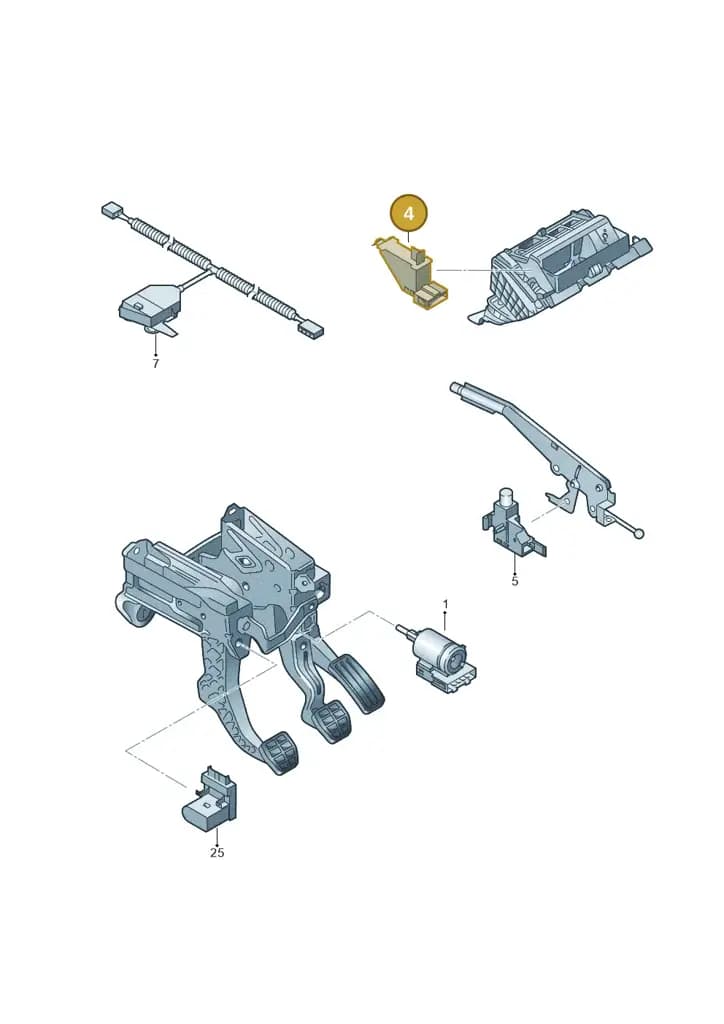1K0947561 — Volkswagen Jetta 2.0 (2015-2015) diagram 410945500, position 4