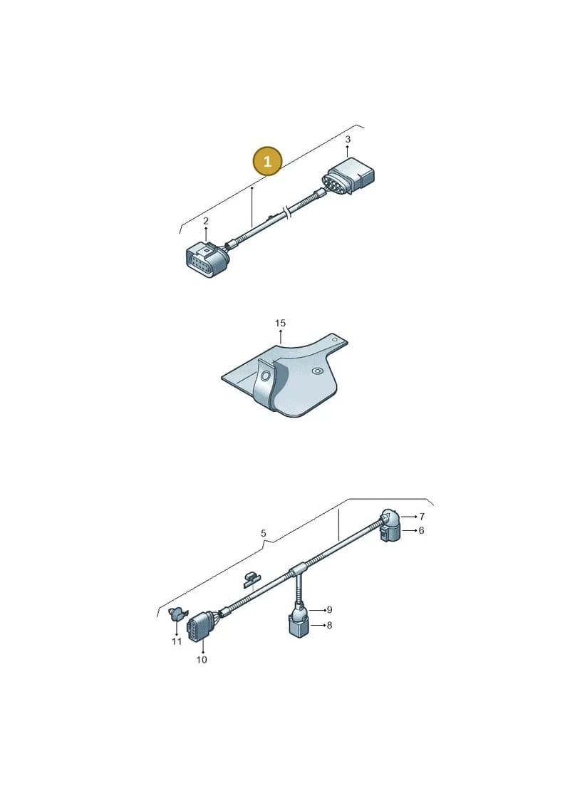 1K0971166 — Audi RS3 Sportback (2011-2012) diagram 493971750, position 1