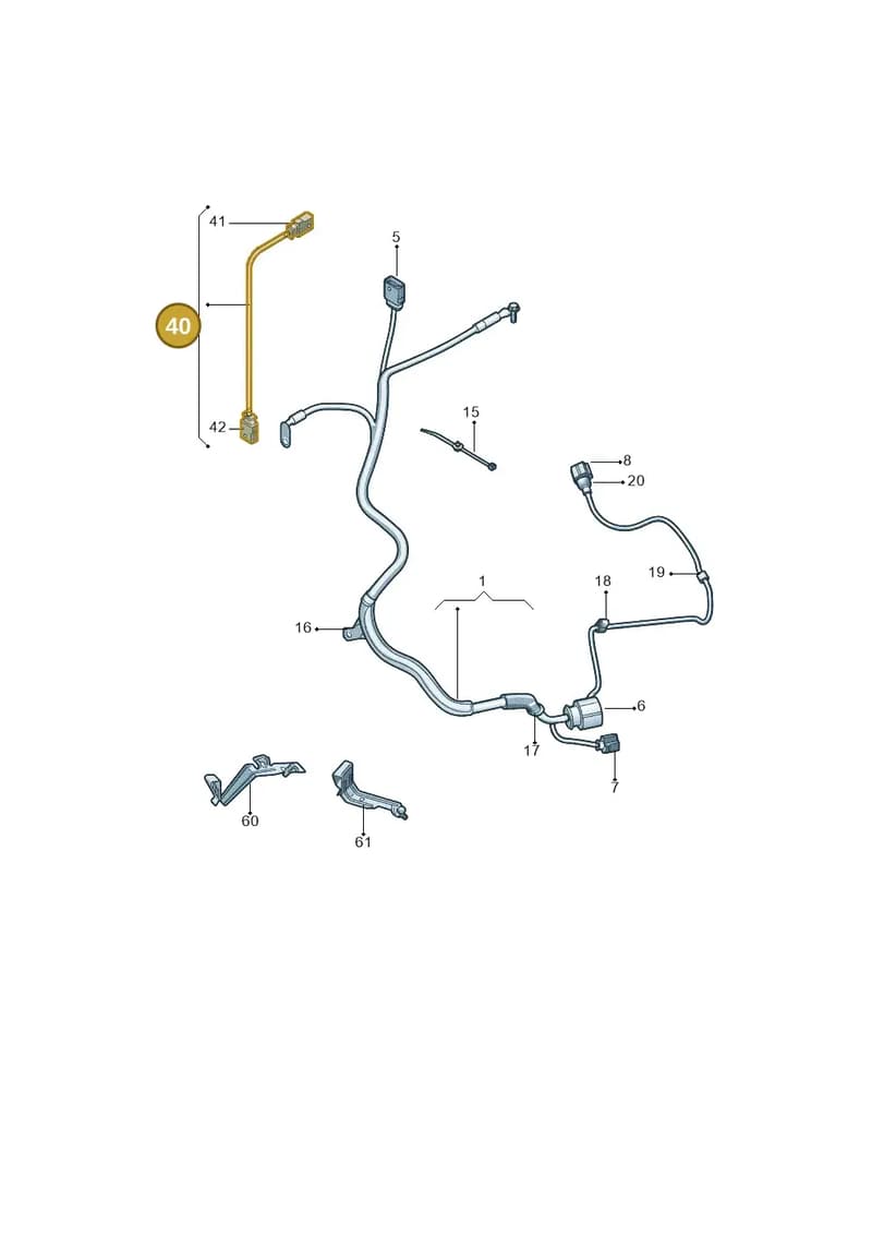 1K0971166 — Skoda Yeti (2013-2017) diagram 767971700, position 40