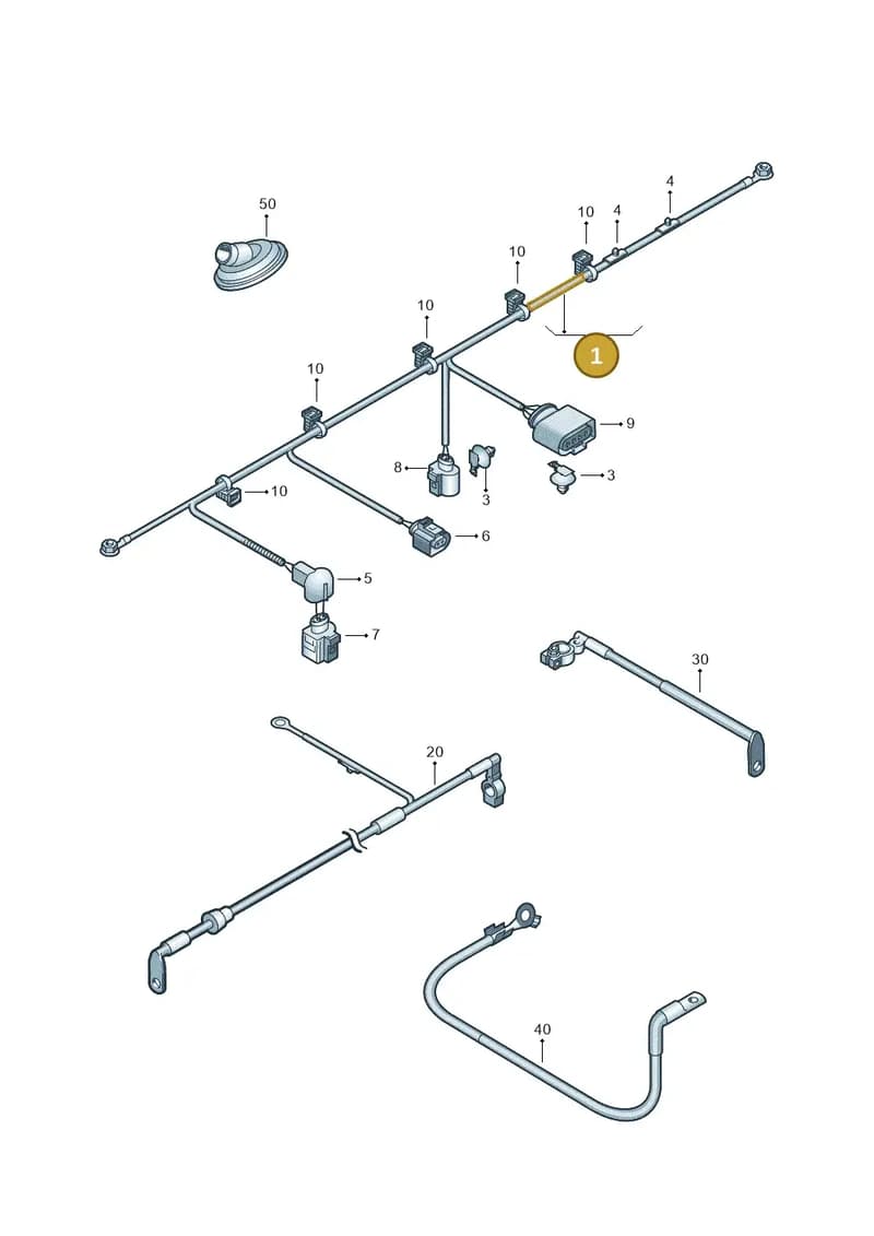 1K0971349CL — Skoda Octavia ambiente (2008-2013) diagram 419971650, position 1