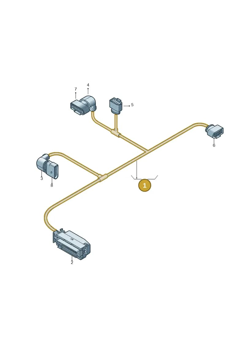 1K0971349DH — Volkswagen Jetta (2008-2011) diagram 409971000, position 1