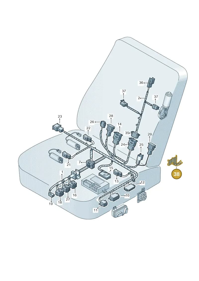 1K0971446K — SEAT Exeo ST Reference (2008-2011) diagram 249972280, position 38