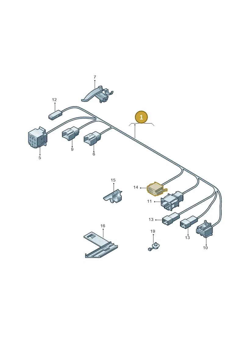 1K0971446K — Volkswagen TOURAN (SVW)       "CN"04> (2004-) diagram 446972260, position 1