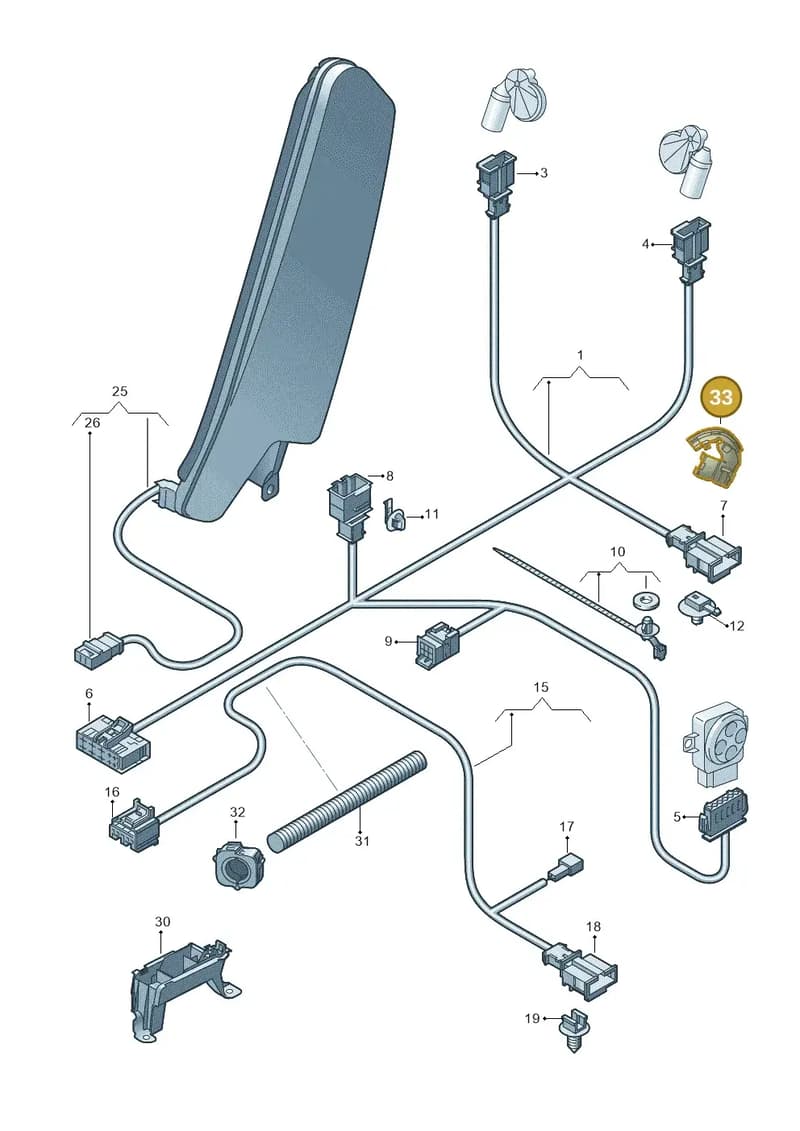 1K0971446K — Audi RS3 Sportback (2011-2012) diagram 412972230, position 33