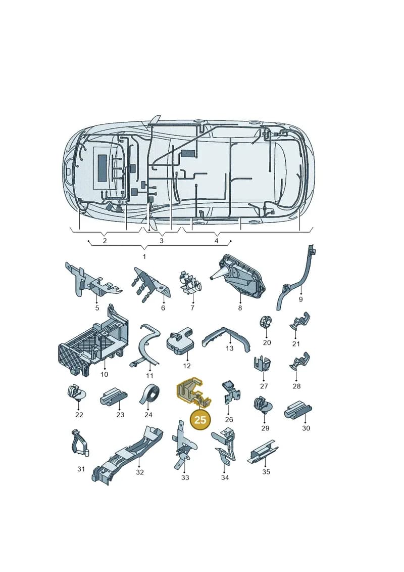 1K0971830E — SEAT Altea XL (2013-) diagram 418971830, position 25